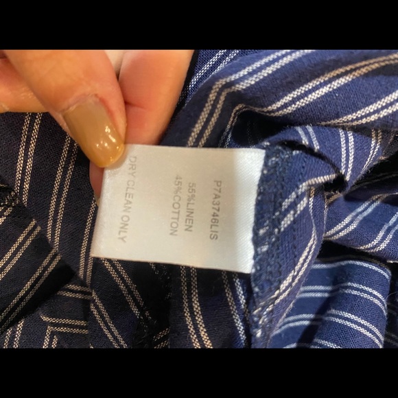 Parker Pinstripe Linen Shorts - Picture 3 of 8